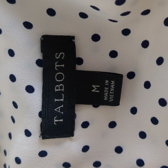 Talbots - Ruffle Trim Blouse - Polka Dot - Picture 7 of 11